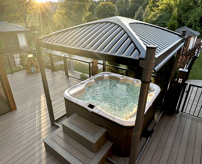 HP25-SIG779-Platinium-Hot-Tub-Install-Orangeville-Sunset-Image1731